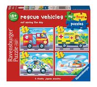Ravensburger Rescue Vehicles - My First Jigsaw Puzzles for Toddlers Age 18 Months - 2, 3, 4 & 5 Pieces