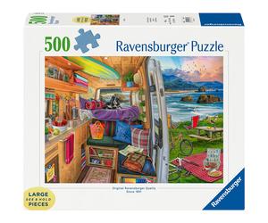 Ravensburger Rig Views 500 Piece Jigsaw Puzzle Large Format Van Life Scene