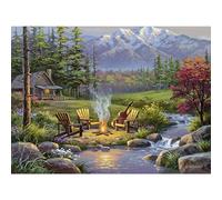 Ravensburger Riverside Livingroom Puzzle - Part of Great Outdoors Series | Unique 300 Piece Challenge for Adults | Softclick Technology Eco-Friendly M