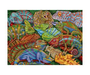 Ravensburger Riveting Reptiles - 300 Piece XXL Jigsaw Puzzle for Kids | Captivating Reptile Imagery | Encourages Creativity and Focus | Sustainable Fu