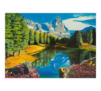 Ravensburger Rocky Mountain Reflections 300 Large Format Jigsaw Puzzle for Adults - 12000873 - Easy to See & Easy to Hold Large Pieces Fit Together Pe
