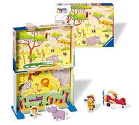 Ravensburger Safari Time Puzzle & Play - Story Games For Kids Ages 4 Years Up - 2X 24 Piece Jigsaws