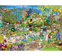 Ravensburger Seaside Allotment 500 Piece Jigsaw Puzzle for Adults and Children - Colourful Garden & Coastal Scene by Emma Joustra
