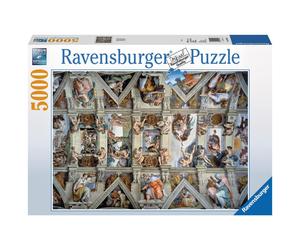 Ravensburger - Sistine Chapel - 5000 Piece Jigsaw Puzzle - Stunning Imagery - Beautiful and Intricate - Unique Ceiling 360 Degree View - Premium