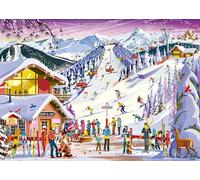 Ravensburger Slopeside Spirit 1000 Piece Jigsaw Puzzle for Adults and Families | Winter Ski Resort Scene | Premium Quality Christmas Puzzle Gift
