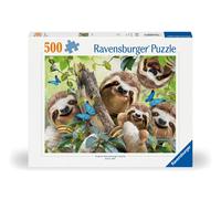 Ravensburger Sloth Selfie 500 Piece Jigsaw Puzzle for Adults - 12000203 - Handcrafted Tooling Made in Germany Every Piece Fits Together Pe