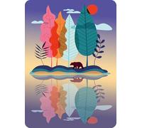 Ravensburger Somewhere There 100 Piece Mini Jigsaw Puzzle with Stand | Colourful Woodland Landscape Puzzle for Adults & Kids | Compact Travel Puzzle Gift