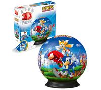 Ravensburger Sonic the Hedgehog 3D Puzzle for Kids Age 6 Years Up- 72-Piece Puzzle Ball with Sonic Design - No Glue Needed