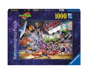 Ravensburger Space Jam: Final Dunk - Exciting 1000 Piece Jigsaw Puzzle for Kids and Adults | Unique Softclick Technology | Vibrant Glare-Free Finish