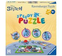 Disney Stitch Speedy Puzzle - 4X 35-Piece Jigsaw Puzzle Speed Challenge Game One Colour