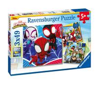 Ravensburger Spidey and His Amazing Friends 3x 49 Piece Jigsaw Puzzles for Kids Age 5 Years Up