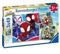 Ravensburger Spidey and His Amazing Friends 3x 49 Piece Jigsaw Puzzles for Kids Age 5 Years Up