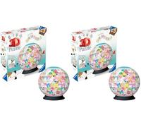 Ravensburger Squishmallows 3D Puzzle Ball for Kids and Adults Age 6 Years and Up - 72 Pieces - No Glue Needed - Collectable 3D Jigsaw featuring Cute Squishmallows Characters (Pack of 2)