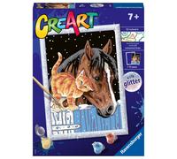 Ravensburger Stable Friends Paint by Numbers Kit for Kids - 20217 - Painting Arts and Crafts for Ages 7 and Up
