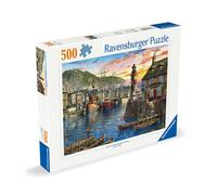 Ravensburger 12000212 - Sunrise at the port - 500 pieces jigsaw puzzle - Puzzle for adults and kids age 12 years up,