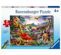 Ravensburger T-Rex Terror Dinosaurs Jigsaw Puzzle for Kids Age 3 Years Up - 35 Pieces - Educational Toddler Toys and Games