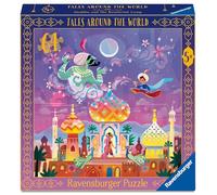 Ravensburger Tales Around the World 64 Piece Jigsaw Puzzle - Aladdin and the Wonderful Lamp | Kids Puzzle with Story Poster | Educational Fairytale Puzzle for Children Aged 4+