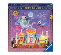 Ravensburger Tales Around the World 64 Piece Jigsaw Puzzle - Aladdin and the Wonderful Lamp | Kids Puzzle with Story Poster | Educational Fairytale Puzzle for Children Aged 4+