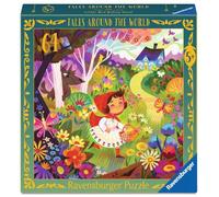 Ravensburger Tales Around The World 64 Piece Jigsaw Puzzle - Little Red Riding Hood | Educational Kids Puzzle with Poster | Fairytale Story Puzzle for Children Age 6+