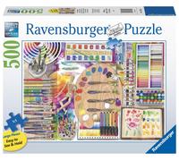 Ravensburger The Artist's Palette 500 Piece Jigsaw Puzzles for Adults and K