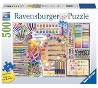 Ravensburger The Artist's Palette 500 Piece Jigsaw Puzzles for Adults and Kids Age 10 Years Up