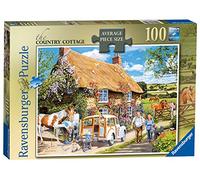 Ravensburger The Country Cottage 100 Piece Jigsaw Puzzle with Extra Large Pieces for Adults and Kids Age 10 Years and Up