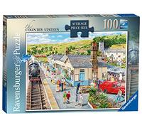 Ravensburger The Country Station 100 Piece Jigsaw Puzzle for Adults and Kids Age 10 Years Up - Extra Large Pieces