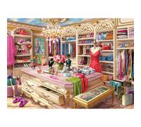 Ravensburger The Coveted Closet 1000 Piece Jigsaw Puzzle | Boutique Wardrobe Experience by Wigwam Studios | Perfect Interlocking Fit | Eco-Friendly Ma
