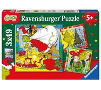Ravensburger The Grinch Christmas Jigsaw Puzzles for Kids Age 5 Years Up - 3x 49 Pieces