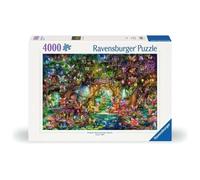 Ravensburger - The Hidden World of Fairies - 4000 Piece Jigsaw Puzzle - Fantastical Mythical Scene in Stunning Bright Detail - Frameable - Prem