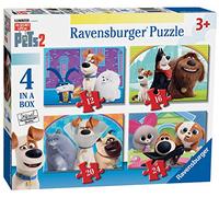 Ravensburger The Secret Life of Pets 2, 4 in a Box (12, 16, 20, 24pc) Jigsaw Puzzles