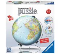 Ravensburger World Globe on a V-Stand 3D Jigsaw Puzzle for Adults and Kids Age 1
