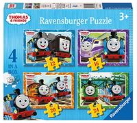 Ravensburger Thomas & Friends 4 in a Box Jigsaw Puzzles for Kids, 12, 16, 20 and 24 Piece Puzzle Set, Ages 3 Years and Up