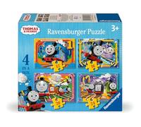 Ravensburger Thomas The Tank Engine and Friends - 4 in a Box Jigsaw Puzzles for Kids Age 3 Years Up - 12, 16, 20, 24 piece - 2025 Edition