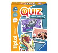 Ravensburger tiptoi 00192 Quiz Underwater Quiz Game for Children from 6 Years, for 1-4 Players, Blue and White