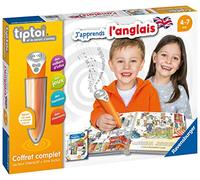 Ravensburger - Tiptoi® Complete Set with Interactive Reader + Book in French J'apprends l'English - Educational Electronic Games - For ages 4 and up - 00057