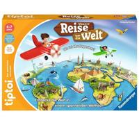 Ravensburger tiptoi Spiel 00117 Our Journey Around the World Educational Game from 4 Years, Educational Geography Game for Boys and Girls, for 1-4 Players