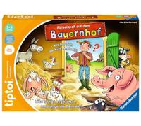 Ravensburger tiptoi Spiel 00125 Puzzle Fun on the Farm - Educational Game from 3 Years, Educational Logic Game for Boys and Girls, for 1-4 Players