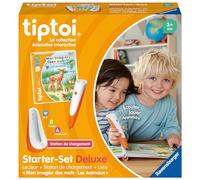Ravensburger - Tiptoi® - Starter Set Deluxe - Reader + Charging Station + Book My Picture of Words Animals - Electronic Educational Game Without Screen - For Ages 3 and Above - French Version - 00204