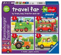 Ravensburger Travel Far My First Jigsaw Puzzles for Kids Age 18 Months and Up - 2, 3, 4 & 5 Piecees - Educational Toys for Toddlers