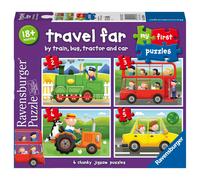 Ravensburger Travel Far My First Jigsaw Puzzles for Kids Age 18 Months and Up - 2, 3, 4 & 5 Piecees - Educational Toys for Toddlers