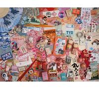 Ravensburger Trip to Tokyo 1500 Piece Jigsaw Puzzle - Adult Puzzle, Japanese Travel Collage, Cherry Blossom, Landmarks & Souvenirs, Premium Quality