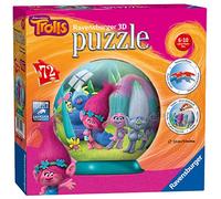 Ravensburger Trolls 3D Jigsaw Puzzle Ball for Kids Age 6 Years Up - 72 Pieces - No Glue Required