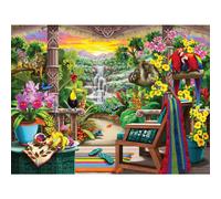 Ravensburger Tropical Retreat - 750 Piece Large Format Jigsaw Puzzle | Softclick Technology Vibrant Glare-Free and Age-Appropriate | FSC-Certified M