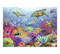 Ravensburger Tropical Waters Jigsaw Puzzle - 500 Unique Pieces Precision-Cut | Vibrant Glare-Free Imagery | Ideal for Relaxation or Group