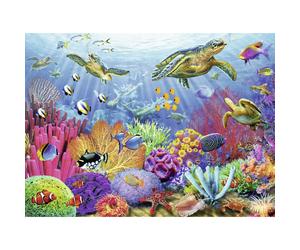 Ravensburger Tropical Waters Jigsaw Puzzle - 500 Unique Pieces Precision-Cut | Vibrant Glare-Free Imagery | Ideal for Relaxation or Group