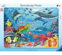 Ravensburger Children's Puzzle - Down in the Sea - 30-48 Pieces Frame Puzzle for Children from 4 Years
