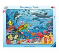 Ravensburger Underwater Friends 30 piece Jigsaw Puzzle in Frame for Kids Age 4 Years Up - Gifts for Kids