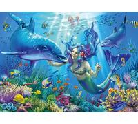Ravensburger Underwater Paradise Glow in The Dark 200 Jigsaw Puzzle for Kids Age 8 Years Up