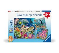 Ravensburger Underwater Sealife Adventure 3x 49 Pieces Jigsaw Puzzles for Kids Age 5 Years Up